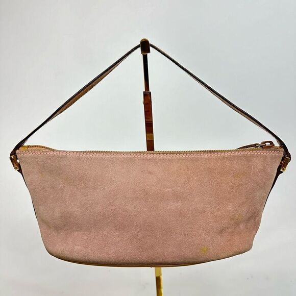 Vintage Gucci Pink Suede Boat Pochette - Picture 3 of 16
